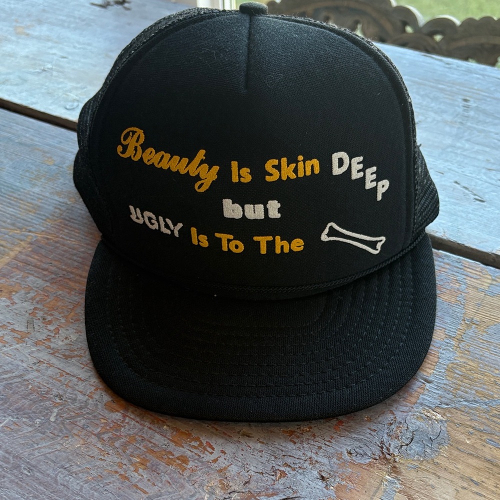 Black Graphic Trucker Hat